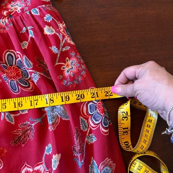 Sachin + Babi The‎ Kara Red floral Ruched Tiered Maxi Dress - Picture 14 of 14